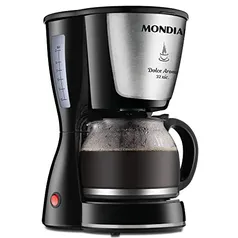 Cafeteira Elétrica Mondial, Dolce Arome Inox, 110V, Preto, 800W - C-32 32 Xícaras