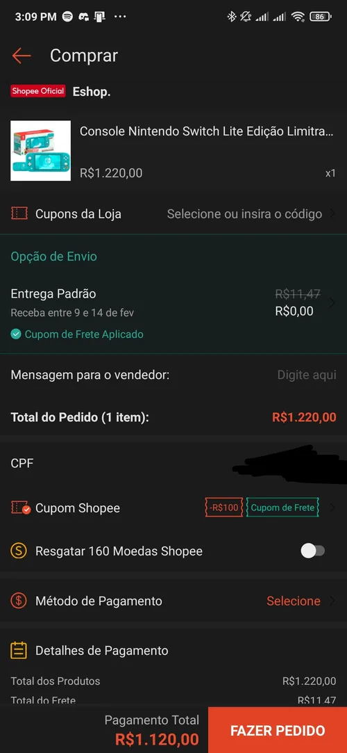 Imagem na descrição da promoção