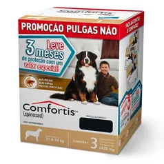 Combo Comfortis Antipulgas Cães 27 A 54Kg 1620mg C/3 Unidades