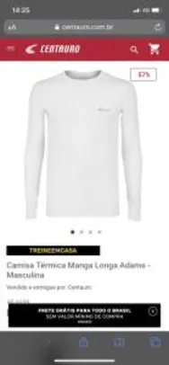 Camisa Térmica Manga Longa Adams - Masculina | R$30