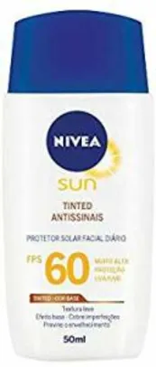 Protetor Solar Nivea Sun Facial Seco Fps60 50ml, Nivea