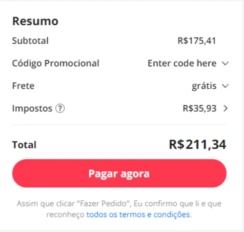 Imagem na descrição da promoção