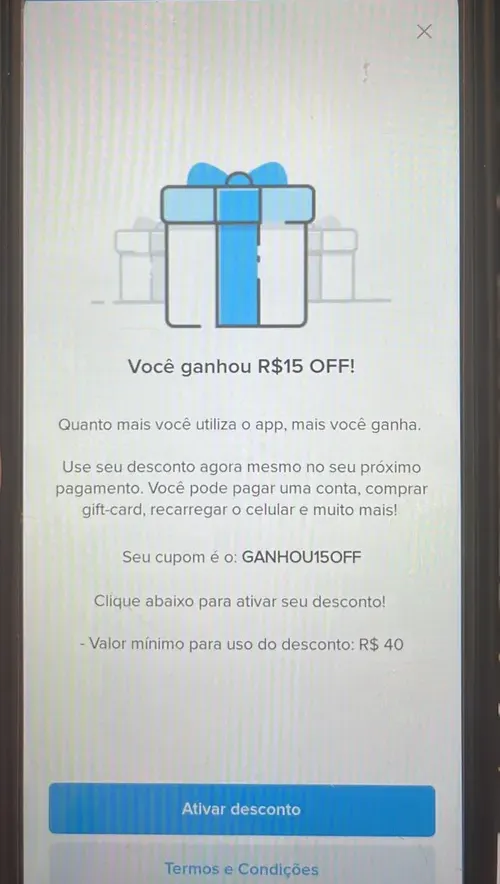 Imagem na descrição da promoção