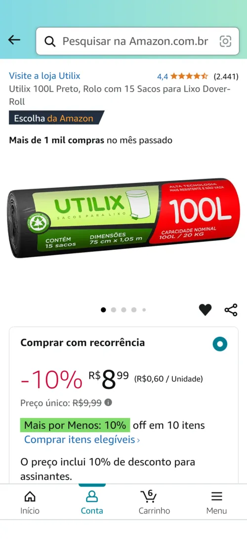 Imagem na descrição da promoção