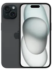 Smartphone Apple iPhone 15 (128GB) Preto, Tela de 6,1", 5G e Câmera de 48 MP