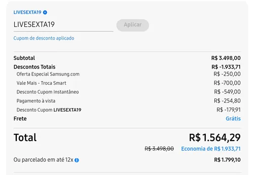 Imagem na descrição da promoção