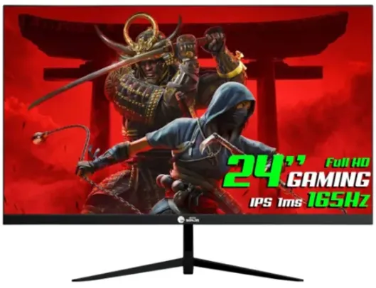 Monitor Gamer Ninja Tenseigan, 24 Pol, Full HD, IPS, 1ms, 165Hz, FreeSync, HDR, HDMI/DP