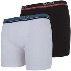 Kit de Cueca Boxer Lupo com 2 Unidades - Adulto