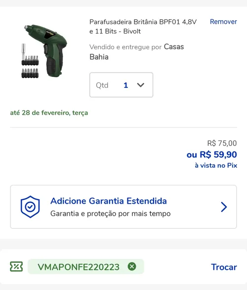 Imagem na descrição da promoção