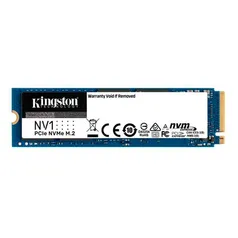 SSD Kingston NV1 250GB, M.2 2280 NVMe, Leitura: 2100MB/s e Gravação: 1100MB/s - SNVS/250G