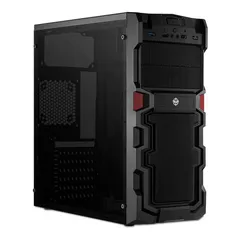 Gabinete Gamer TGT Stryker Preto Lateral Acrilico, TGT-STR-01