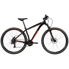 Caloi Bicicleta Extreme Aro 29, Tamanho 17, Freio Hidráulico à disco, Câmbio Microshift 29 Velocidades, Suspensão de 80mm com trava no crown