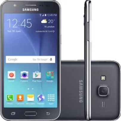 [Sou Barato] Smartphone Samsung Galaxy J5 Duos Dual Chip Android 5.1 Tela 5" 16GB 4G Wi-Fi Câmera 13MP - Preto por R$ 700