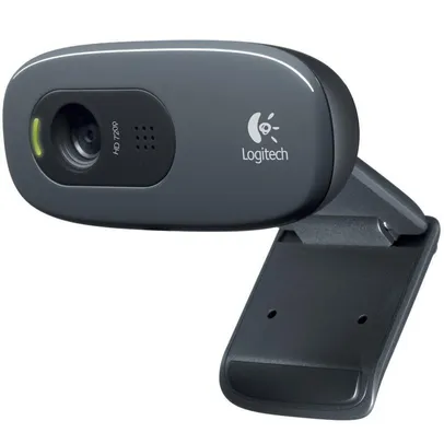 Webcam Logitech C270 3MP, Com Microfone Embutido