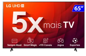 Smart TV LG UHD 65" 4K Wi-Fi WebOS HDR10 65UR8750PSA