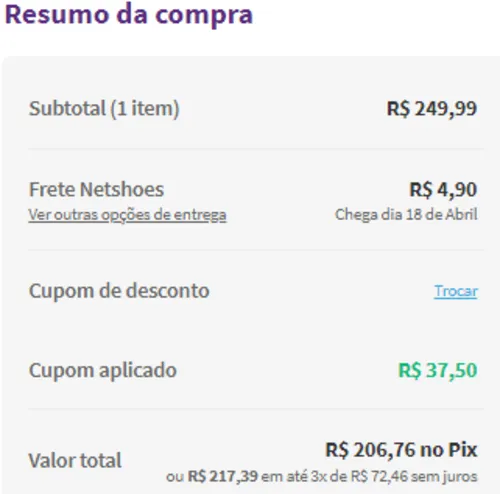 Imagem na descrição da promoção