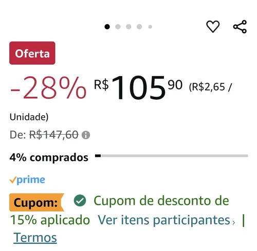 Imagem na descrição da promoção