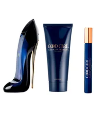 Kit Perfume Carolina Herrera Good Girl Eau de Parfum Feminino 80ml Hidratante Corporal 100ml e MegaSpritzer Único