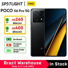 [BR] Smartphone POCO X6 Pro 8GB/256GB Versão Global