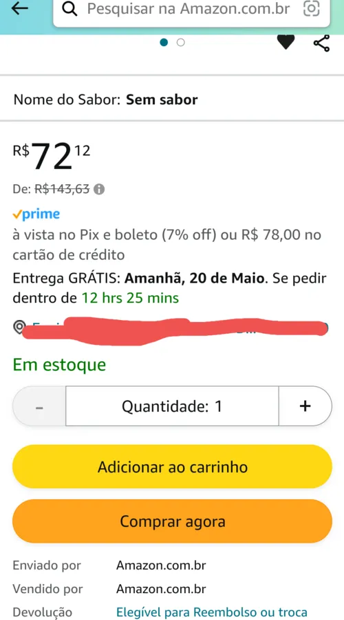 Imagem na descrição da promoção