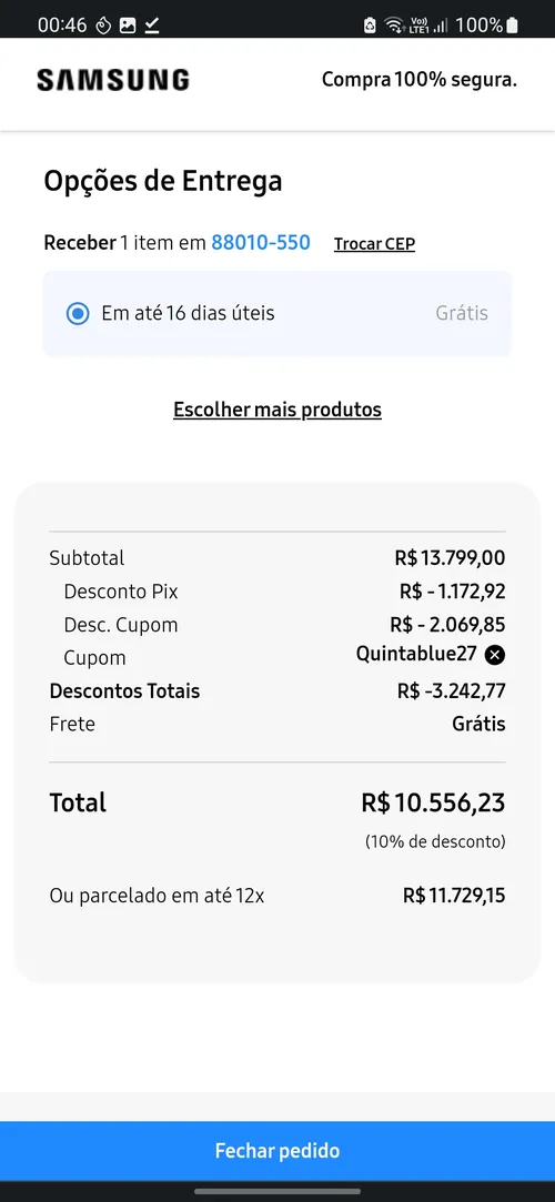 Imagem na descrição da promoção