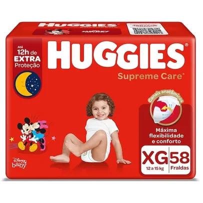 Fralda Descartável Huggies Supreme Care M 72 Unidades