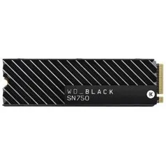 SSD WD Black SN750 Heatsink, 1TB, M.2 NVMe | R$1.235