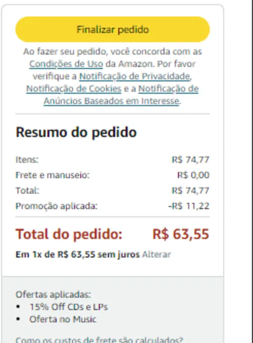 Imagem na descrição da promoção