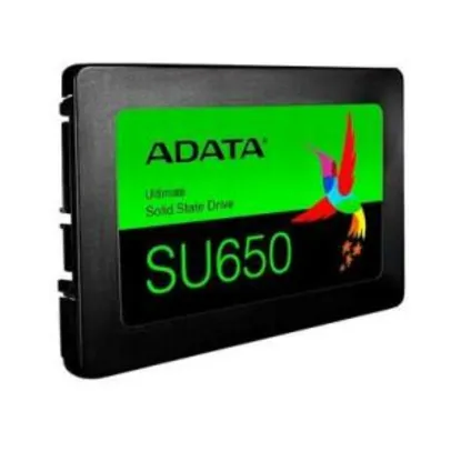SSD Adata SU650, 480GB, SATA, Leitura 520MB/s, Gravação 450MB/s - ASU650SS-480GT-R