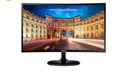 FRETE GRÁTIS | Monitor Curvo Full Hd Samsung Led 24 Polegadas C24F390 Preto | R$848,90 no boleto