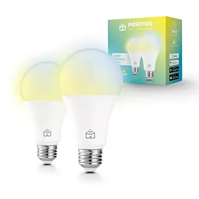 Smart Lâmpada Wi-Fi Positivo Casa Inteligente, Branca Quente e Fria, Colorido RGB, LED 9W, Bivolt - 