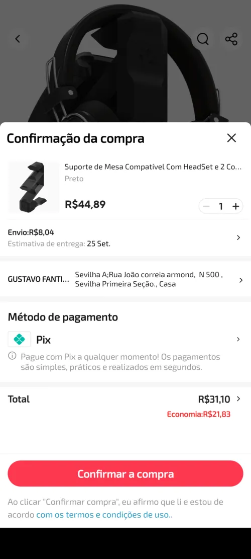 Imagem na descrição da promoção