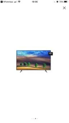[Cartão Shoptime] Smart TV LED 40" Samsung Ultra HD 4k 40NU7100 com Conversor Digital 3 HDMI 2 USB Wi-Fi HDR Premium Smart Tizen | R$1.341
