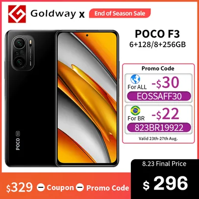 Smartphone Poco F3 6/128GB | R$ 1712