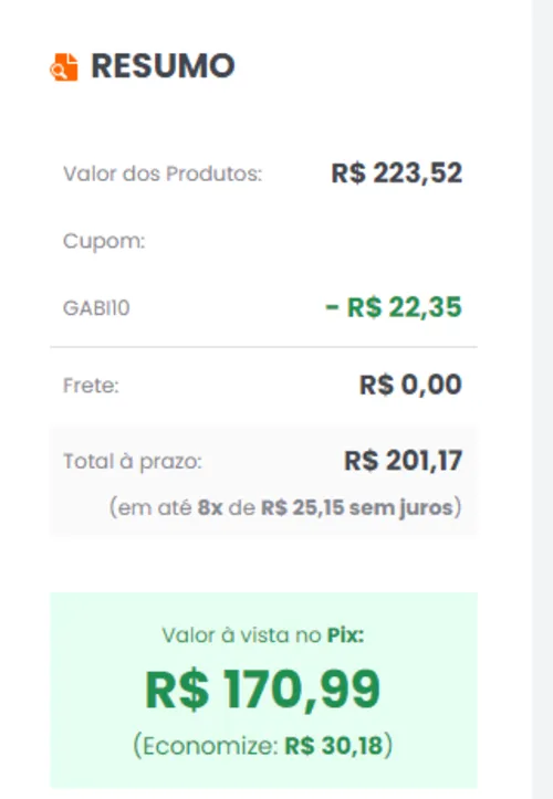 Imagem na descrição da promoção