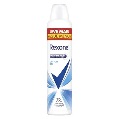 Antitranspirante Aerossol Cotton Dry Rexona 250Ml Leve Mais Pague Menos, Rexona (A embalagem pode variar)