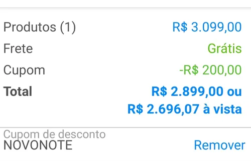 Imagem na descrição da promoção