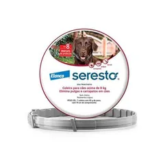 Coleira Antipulgas e Carrapatos Bayer Seresto para Cães acima de 8 Kg 