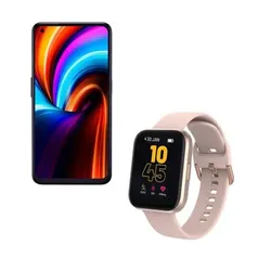 [AME R$911] Combo: Multi H 5G 256GB Full HD 8GB RAM + Smartwatch M1 Rose BLE 5.0