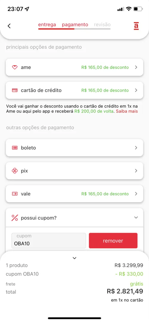 Imagem na descrição da promoção