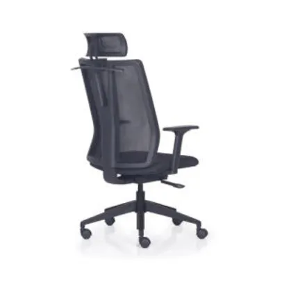 [R$685 com AME ] Cadeira de Escritório Presidente Ergonômica Addit com Apoio Cabeça Cor:Preto - Frisokar | R$ 1142