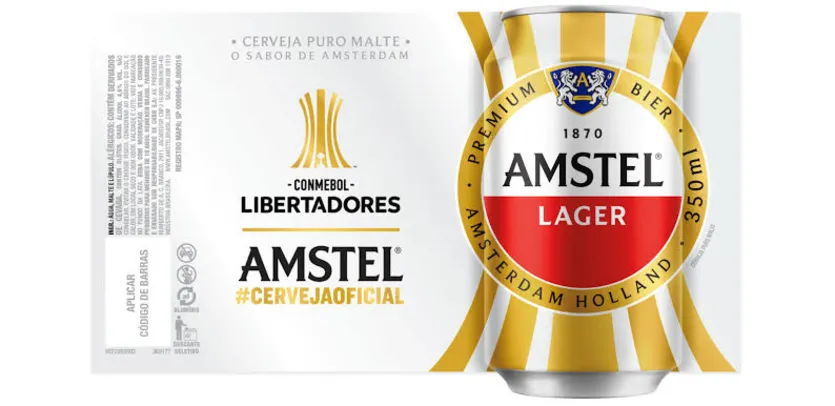 R$ 15 de desconto para combo cerveja Amstel libertadores no Ifood