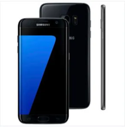 Smartphone Samsung Galaxy S7 edge Preto com 32GB, Tela 5.5", Android 6.0, 4G, Câmera 12MP e Processador Octa-Core