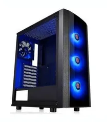 Gabinete Gamer Thermaltake Versa J25, Mid Tower, RGB, com FAN, Lateral em Vidro