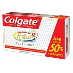 Kit Creme Dental Colgate Total 12 Clean Mint 90g 2 Unidades 5,99