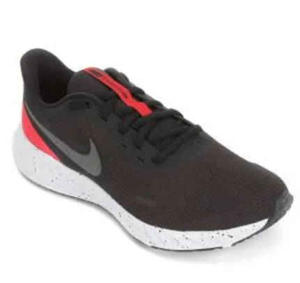 Tênis Nike Revolution 5 Masculino - Preto+Vermelho | R$150