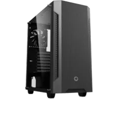 Gabinete Gamer Gamemax Fortress TG, Mid Tower, Vidro Temperado, Black, ATX, Sem Fonte, Com 2 Fans, 3602