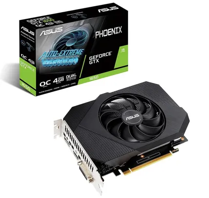 Placa de Vídeo Asus Phoenix NVIDIA GeForce GTX 1650 OC Edition, 4GB, GDDR6 - PH-GTX1650-O4GD6