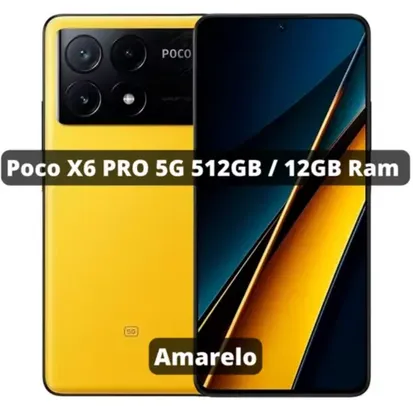 [BR] Smartphone POCO X6 Pro 12GB/512GB Versão Global