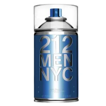 212 Men NYC Seductive Carolina Herrera Body Spray - 250ml | R$99